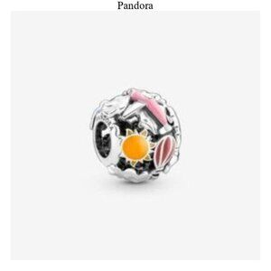 Pandora Fly Away Rainbow Sky & Travel Charm